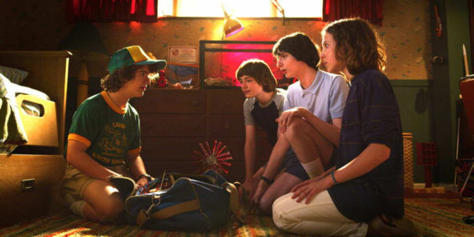 Dustin, Lucas, Will, Eleven och Mike i Stranger Things 3. Foto: Netflix Dustin, Lucas, Will, Eleven och Mike i Stranger Things 3. Foto: Netflix