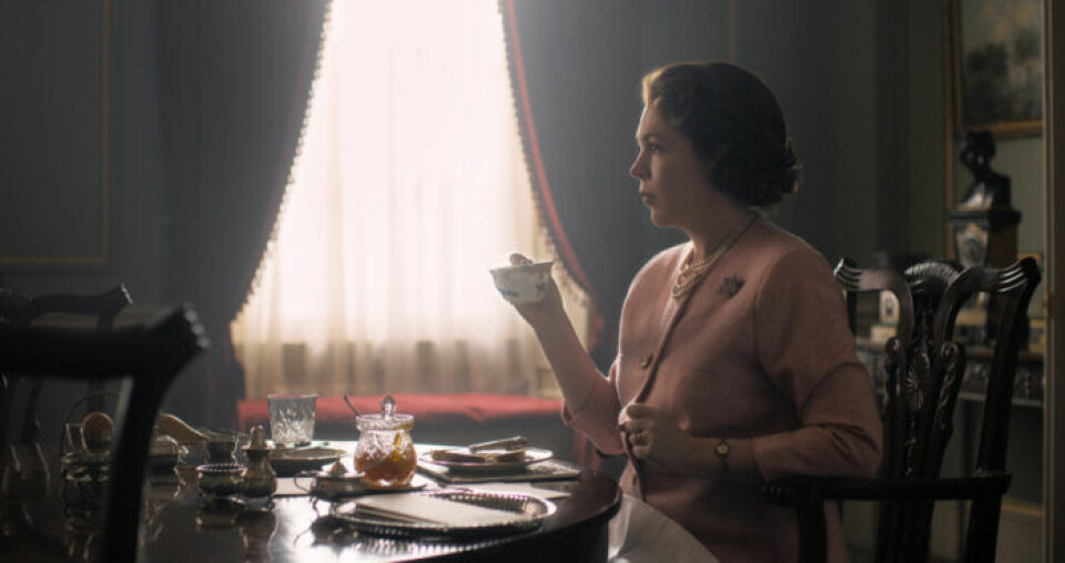 Olivia Colman som drottning Elizabeth II i tv-serien The Crown. Olivia Colman som drottning Elizabeth II i tv-serien The Crown.