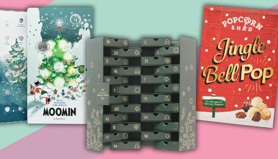 13 ätbara adventskalendrar för julen 2019