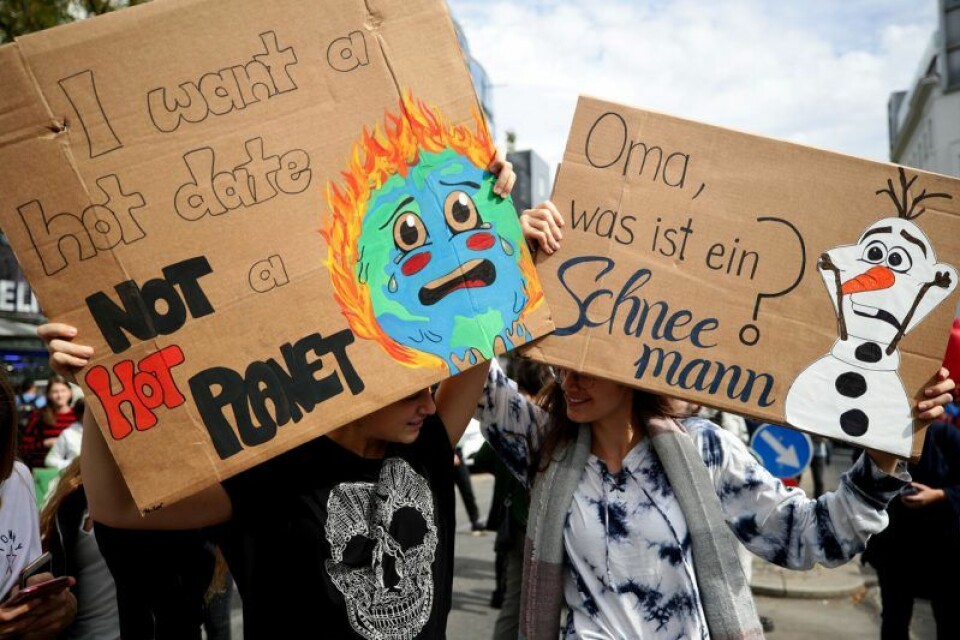 Bild från klimatstrejken i Vienna, Österrike. Bild från klimatstrejken i Vienna, Österrike.