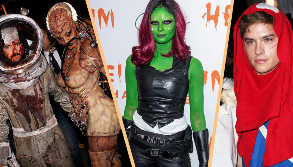 Spana in kändisarna på Heidi Klums stora halloweenfest!