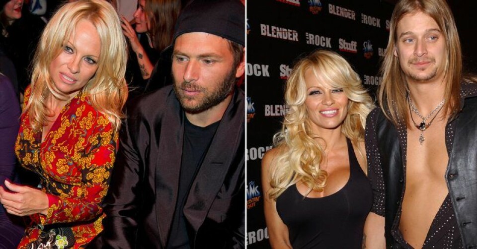 Pamela Anderson med Rick Salomon t.v och Kid Rock t.h. Foto: TT/David Fisher/Dana Bateman Pamela Anderson med Rick Salomon t.v och Kid Rock t.h. Foto: TT/David Fisher/Dana Bateman
