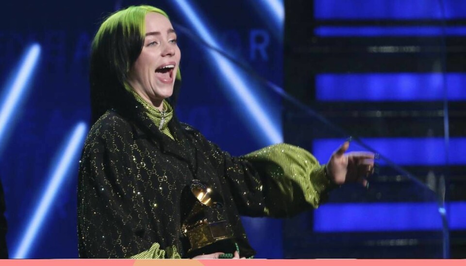 Billie Eilish historisk vinnare på Grammy Awards 2020