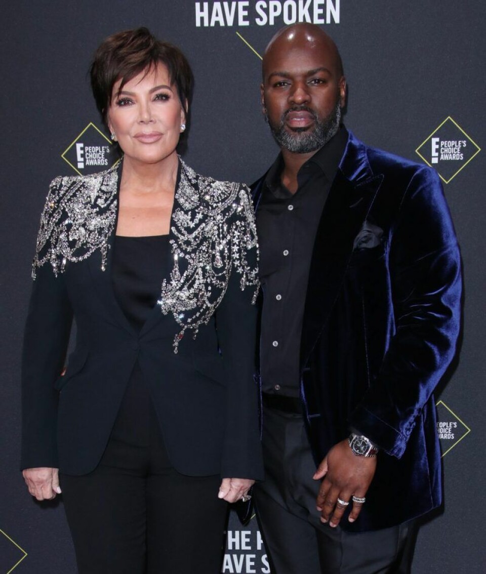 Kris Jenner med nuvarande pojkvännen Corey Gamble. Kris Jenner med nuvarande pojkvännen Corey Gamble.