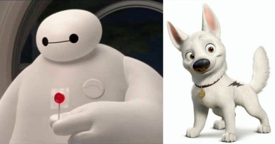 Baymax och Bolt. Baymax och Bolt.