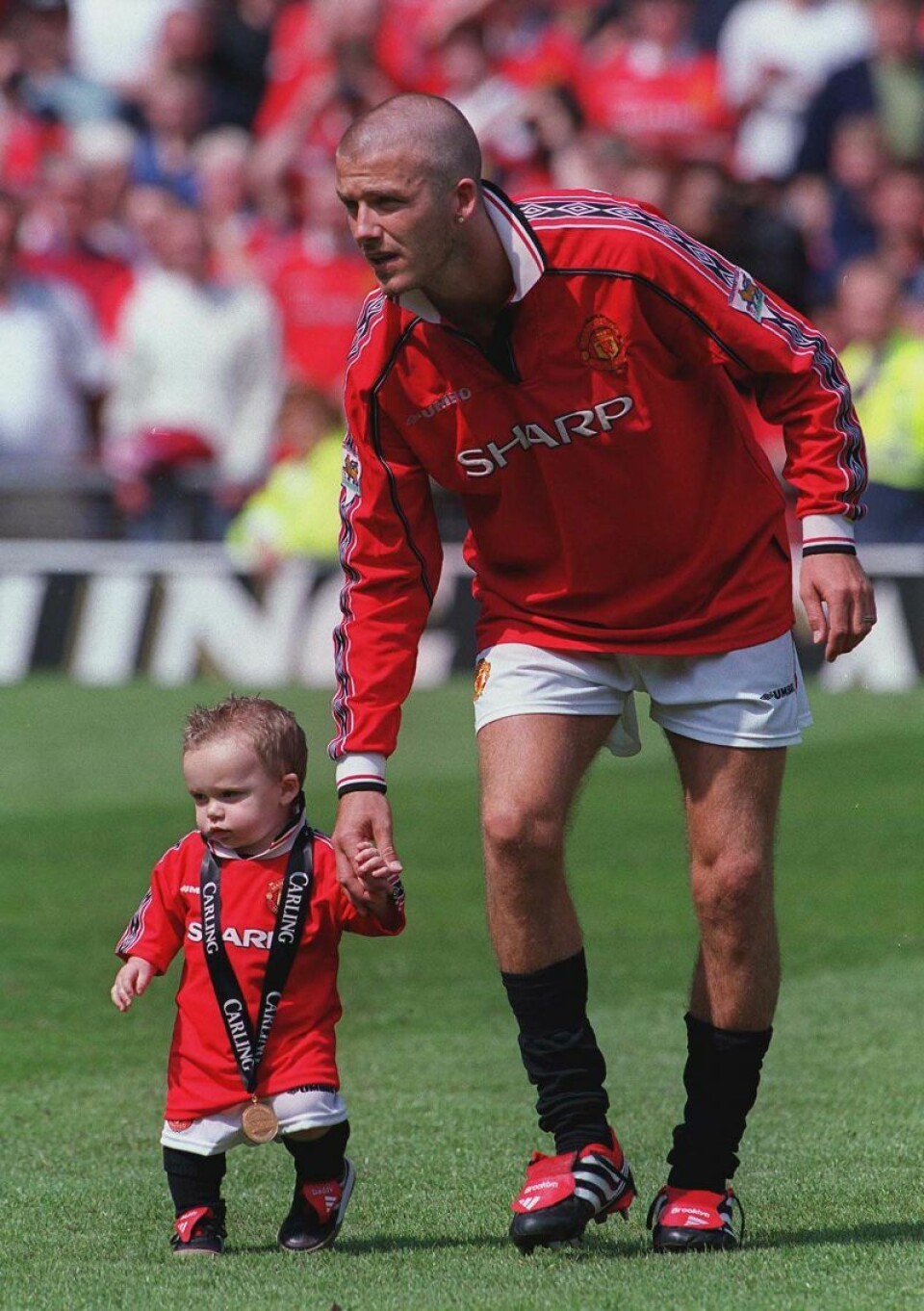 Brooklyn Beckham är bara 1,5 år gammal när den här bilden tas. Brooklyn Beckham är bara 1,5 år gammal när den här bilden tas.