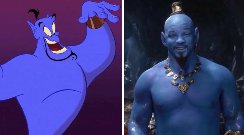 Tecknade Anden från Aladdin vs den otecknade. Tecknade Anden från Aladdin vs den otecknade.