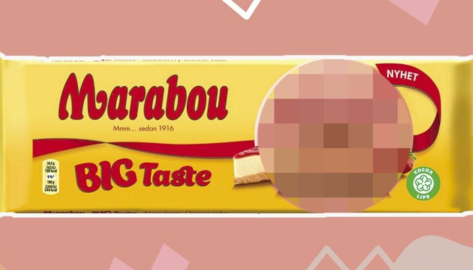 Ny maffig Marabou med smak av Strawberry Cheesecake