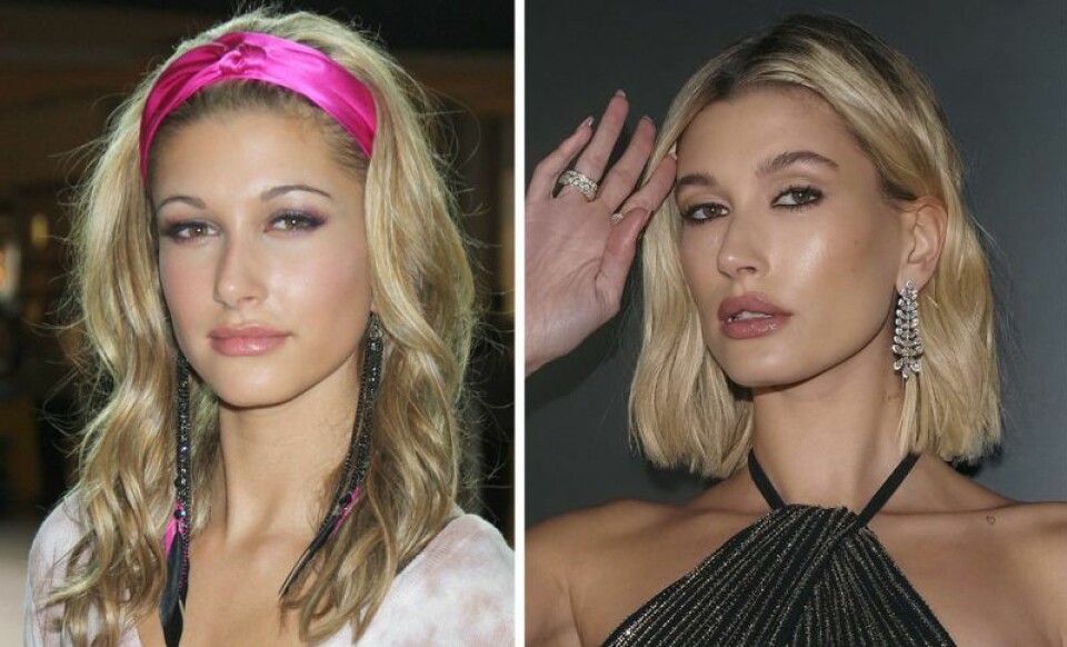 Hailey Bieber 2011 vs i dag. Hailey Bieber 2011 vs i dag.