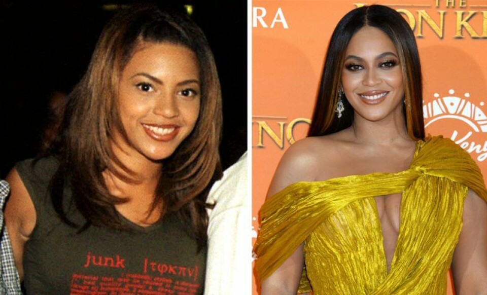 Beyonce 1998 vs i dag. Beyonce 1998 vs i dag.