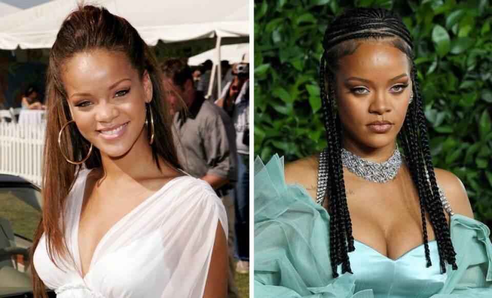 Rihanna 2005 vs i dag. Rihanna 2005 vs i dag.
